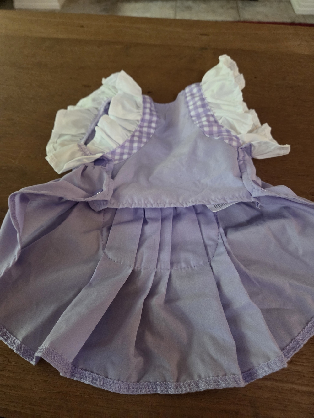 Sanrio Kuromi Purple Gingham Pet Dress Small Dog/Cat 37 x 22 cm - Picture 3 of 4
